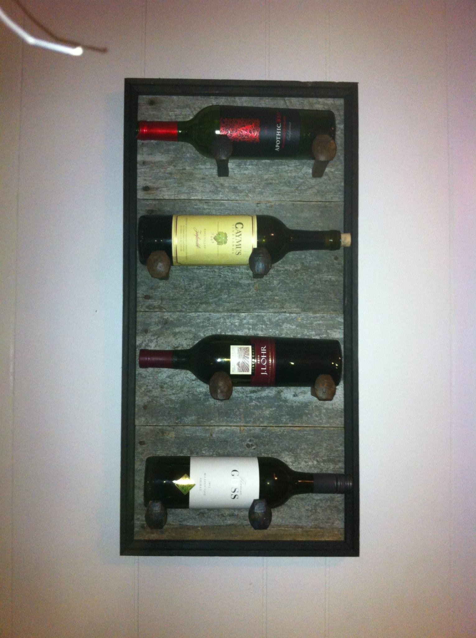 Barn Board Wine Rack Projects Tusker